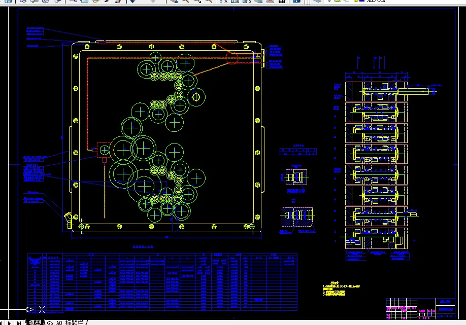 左主轴箱装配图