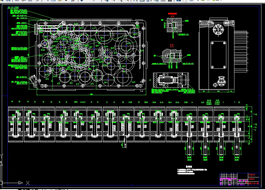 左主轴箱装配图