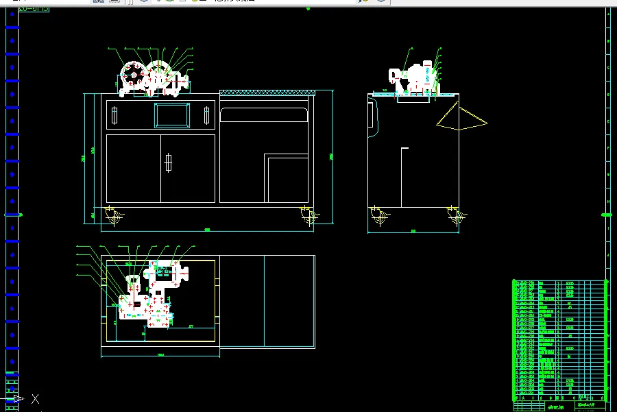 不完全齿轮机构总装