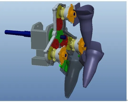 Z051-椭圆齿轮行星系大株距植苗机构的设计[含Proe三维图]
