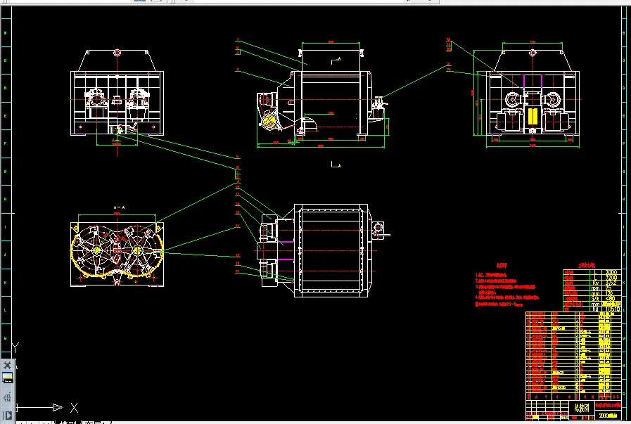 Z071-JS2000型混凝土搅拌主机设计