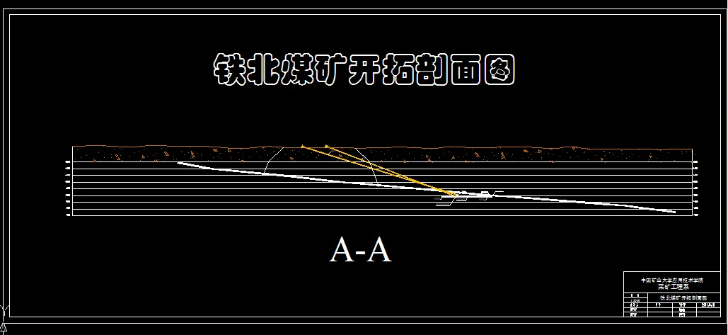 开拓剖面图