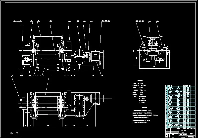 R873-xk500开炼机传动系统设计