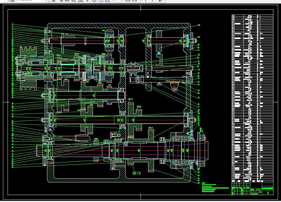 K234最大加工直径为250mm的普通车床的主轴箱部件设计[P=3kw 转速1800 355 公比1.26]