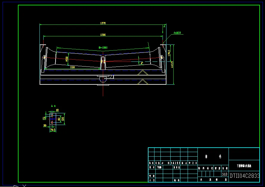 A3下摩擦调心托辊组