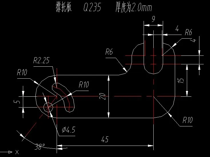 S223-撑托板冲压工艺及模具设计-级进模