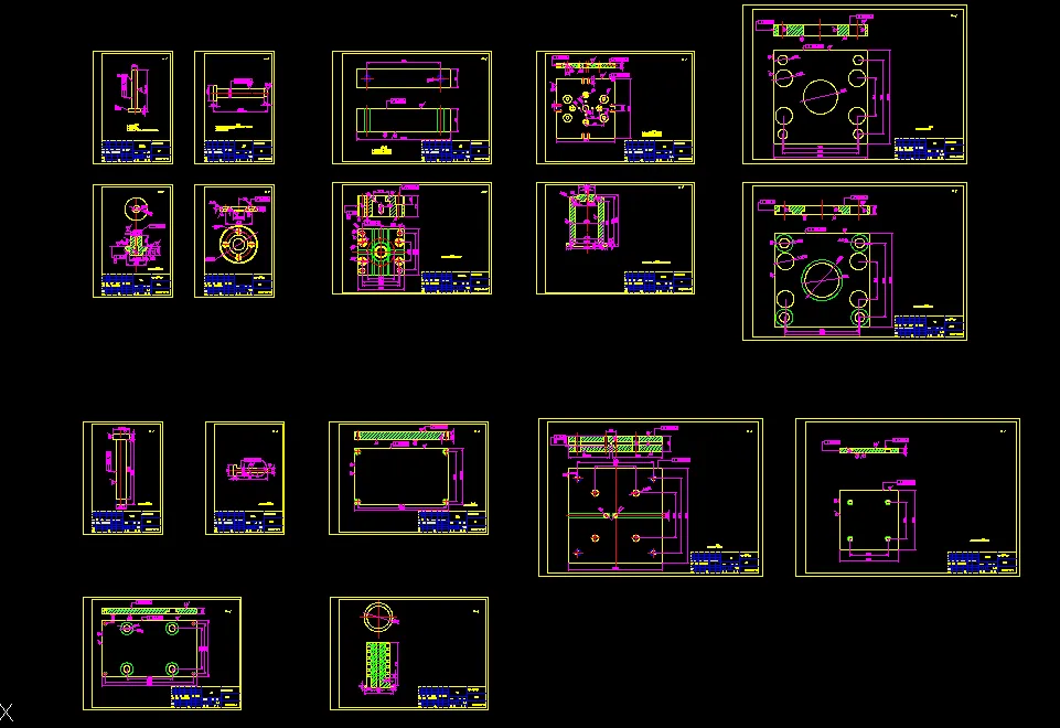 17张模具零件图