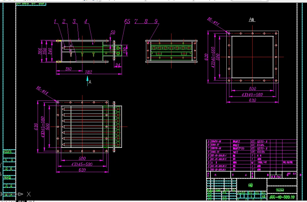 棒条阀500X500装配