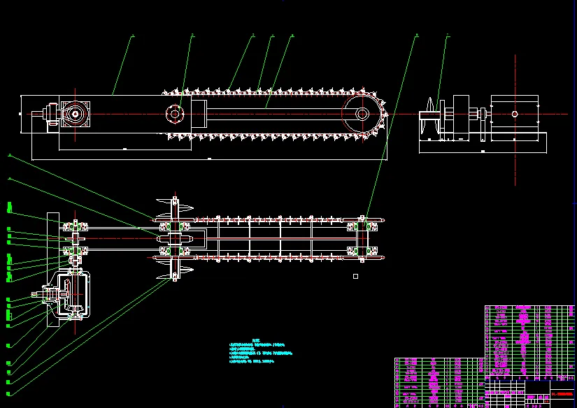 R510-链式开沟机的设计