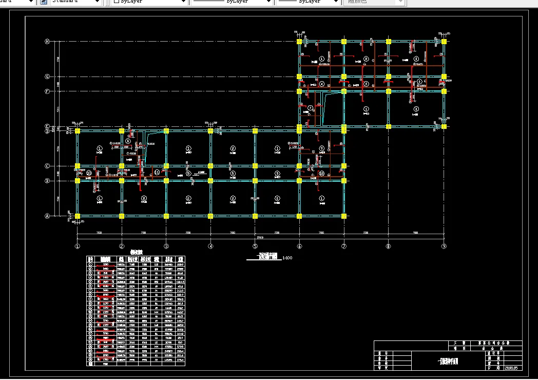 一层板平面布置图