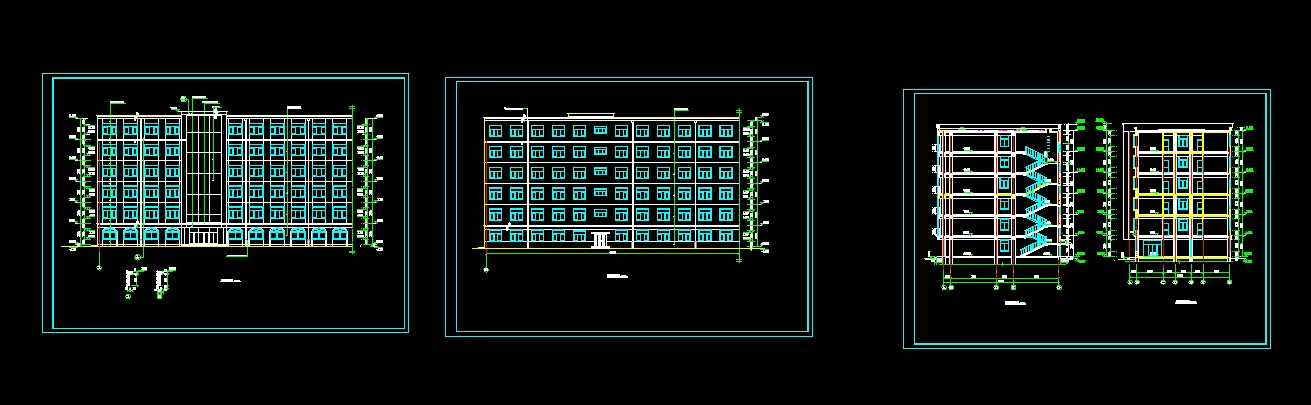 T035-某6层框架旅馆设计-10000平米