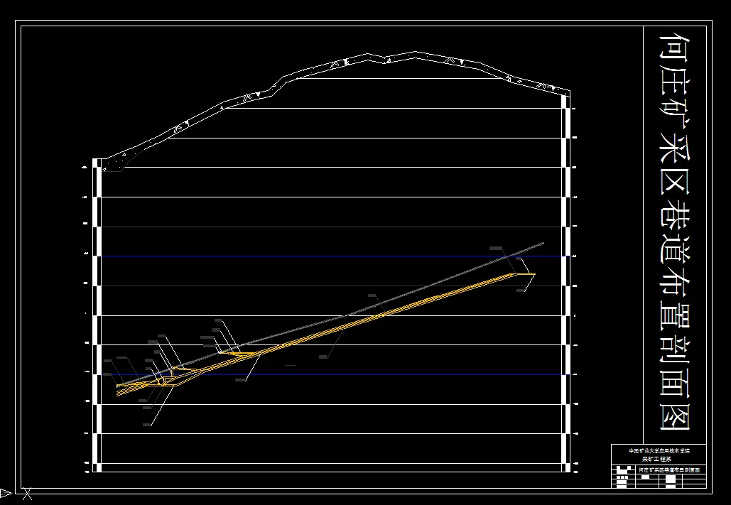 巷道布置剖面图