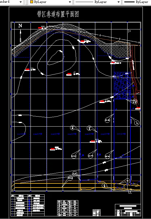 巷道布置平面图
