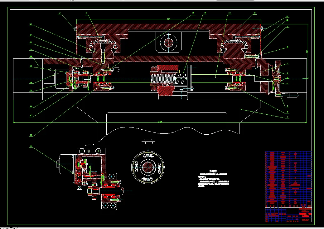 线切割机床X，Y向进给伺服机构
