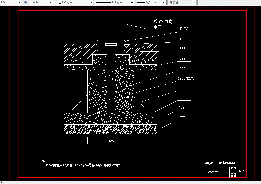 导气石笼断面图