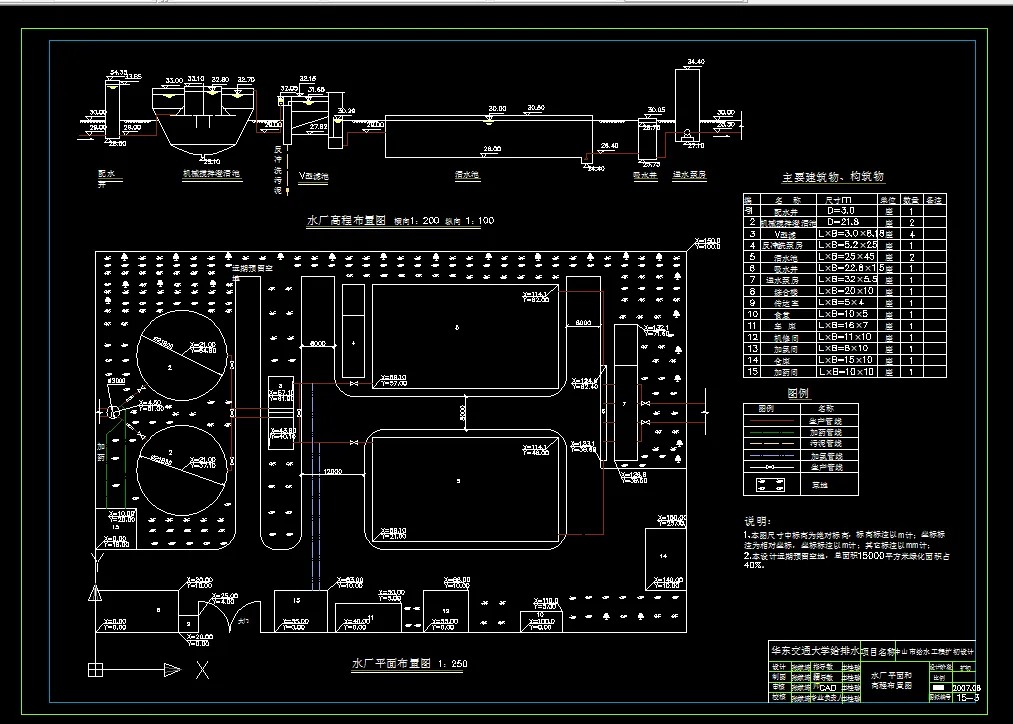 T154-中山市5万吨给水工程扩大初步设计