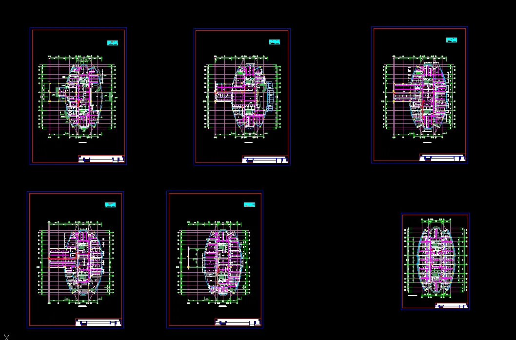 消防给排水平面图 6张