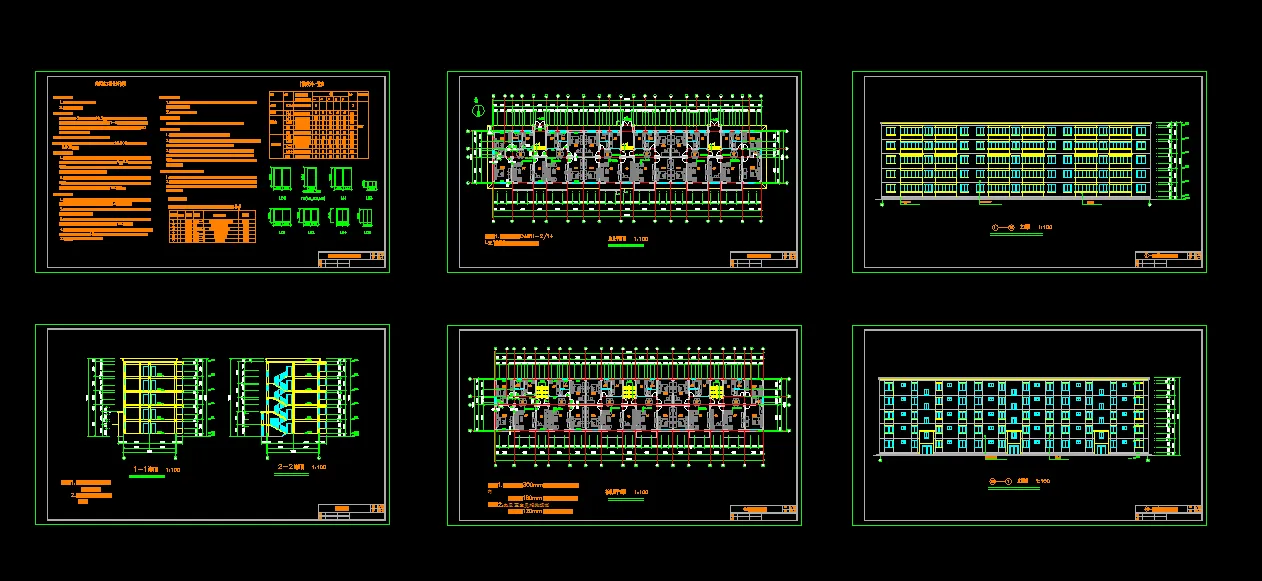 T164-大连市某五层框架住宅楼设计【三单元三户型】