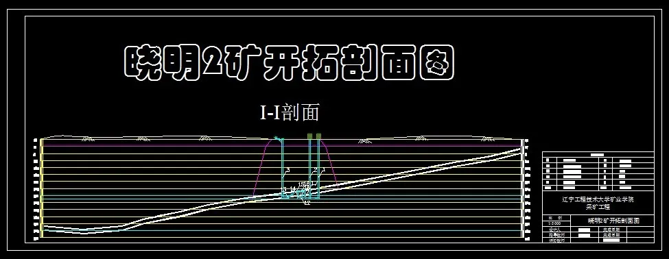 开拓剖面图