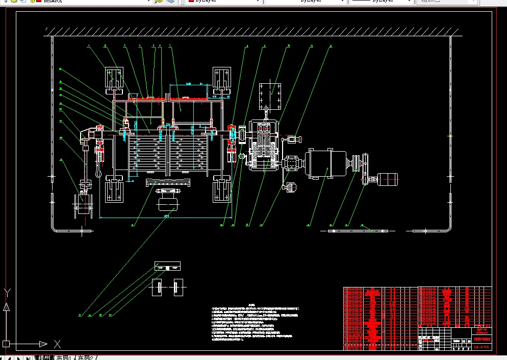 T256-缠绕式双卷筒提升机设计