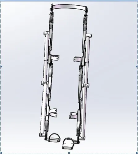 T304-穿戴式机械腿机构设计-下肢康复机器人[含SW三维图]