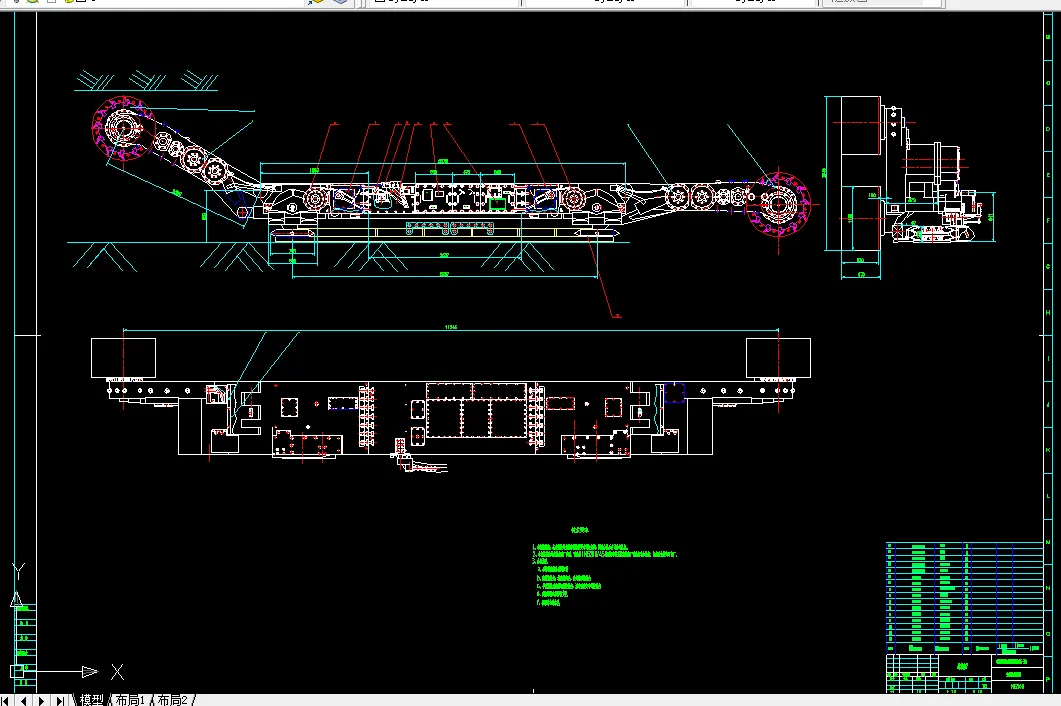 T379-横轴式双电机薄煤层采煤机截割部设计及总体设计