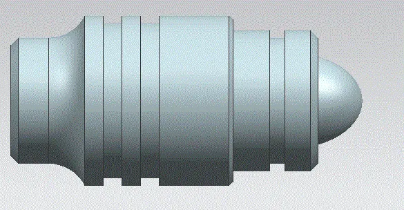 SC409-椭圆头轴零件数控车削工艺分析与编程UG三维[长95]