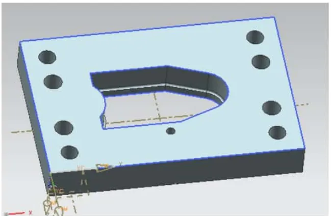 SC449-凹模板工件数控铣加工编程设计【三维UG】
