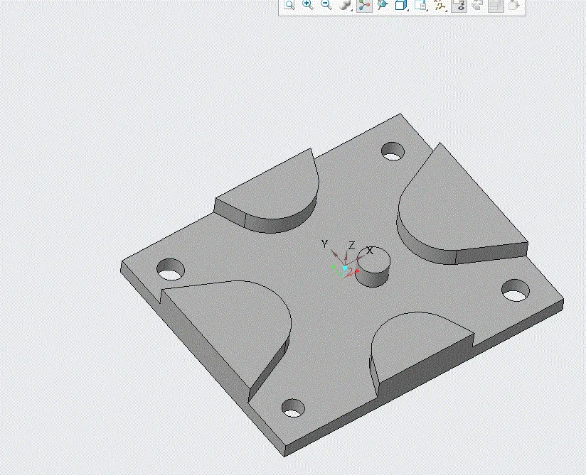 圆形槽3D截图-背面