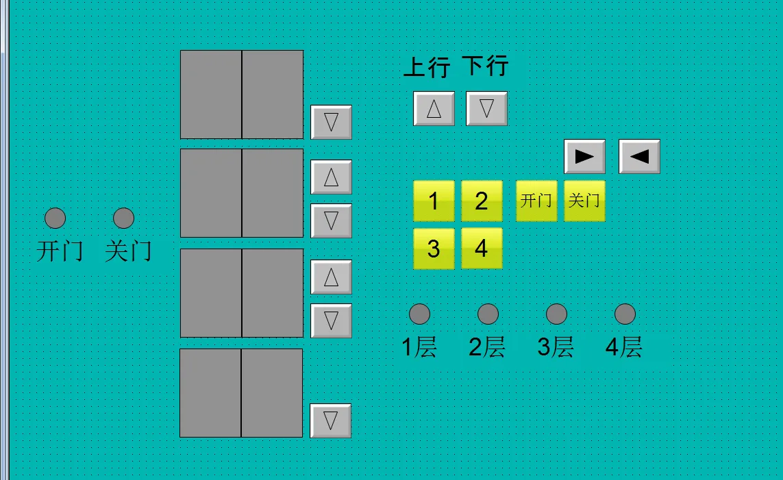 DY1134-基于S7-300PLC和Wincc组态4层电梯的四层电梯控制系统