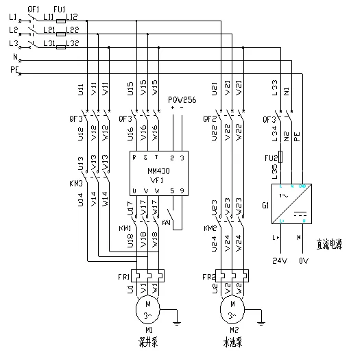DY1144-基于S7-300 PLC控制的恒压供水系统设计深井水池