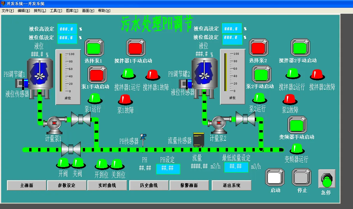 DY1047-基于三菱 PLC和组态王的污水处理PH调节系统设计