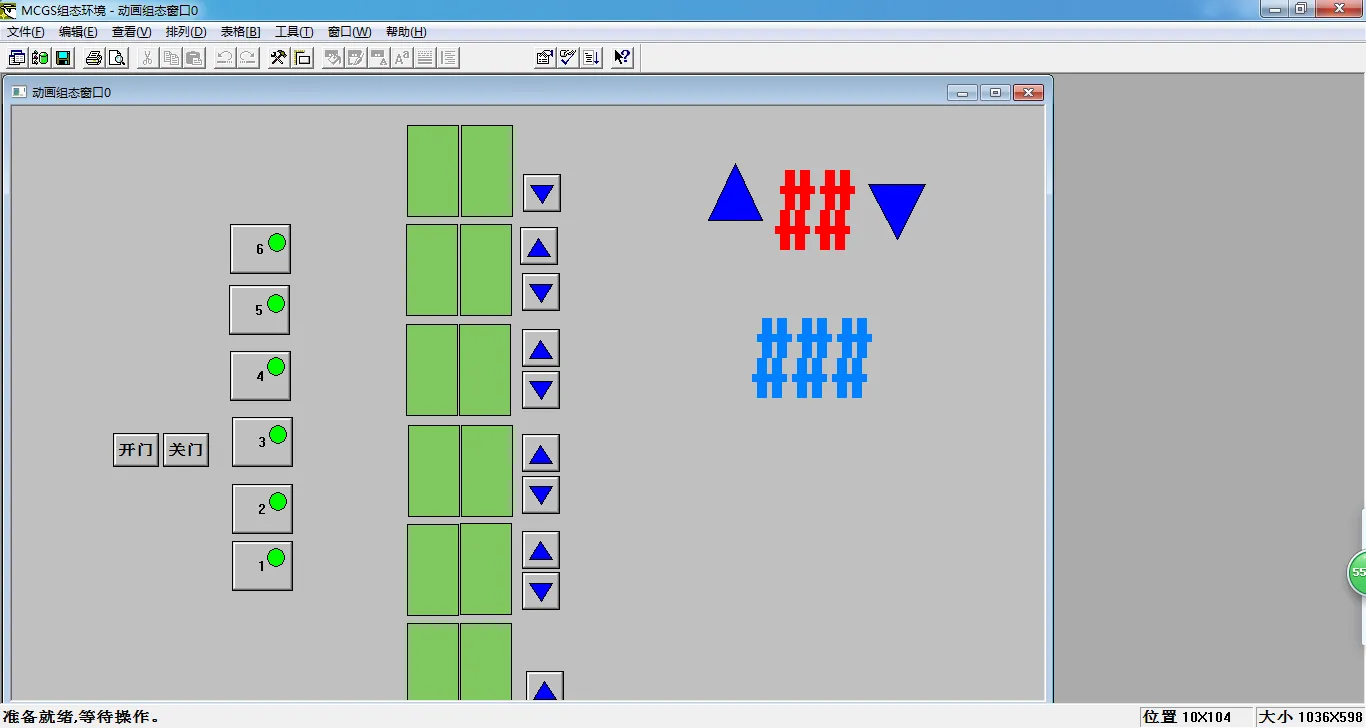 DY659-三菱PLC程序MCGS组态6层电梯六层电梯运动控制系统设计