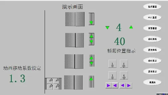 DY636-基于组态王的电梯监控系统设计4层电梯四层电梯