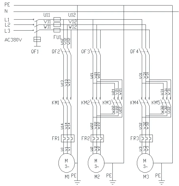DY696-继电器-接触器控制机场行李处理电气控制系统设计
