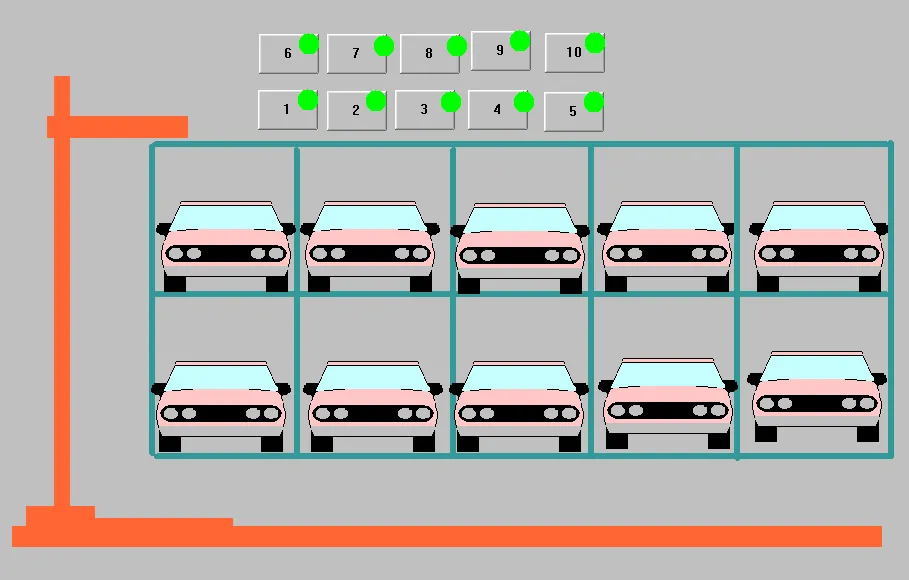 DY175-S7-200 组态王 基于PLC的书架式2x5立体库设计
