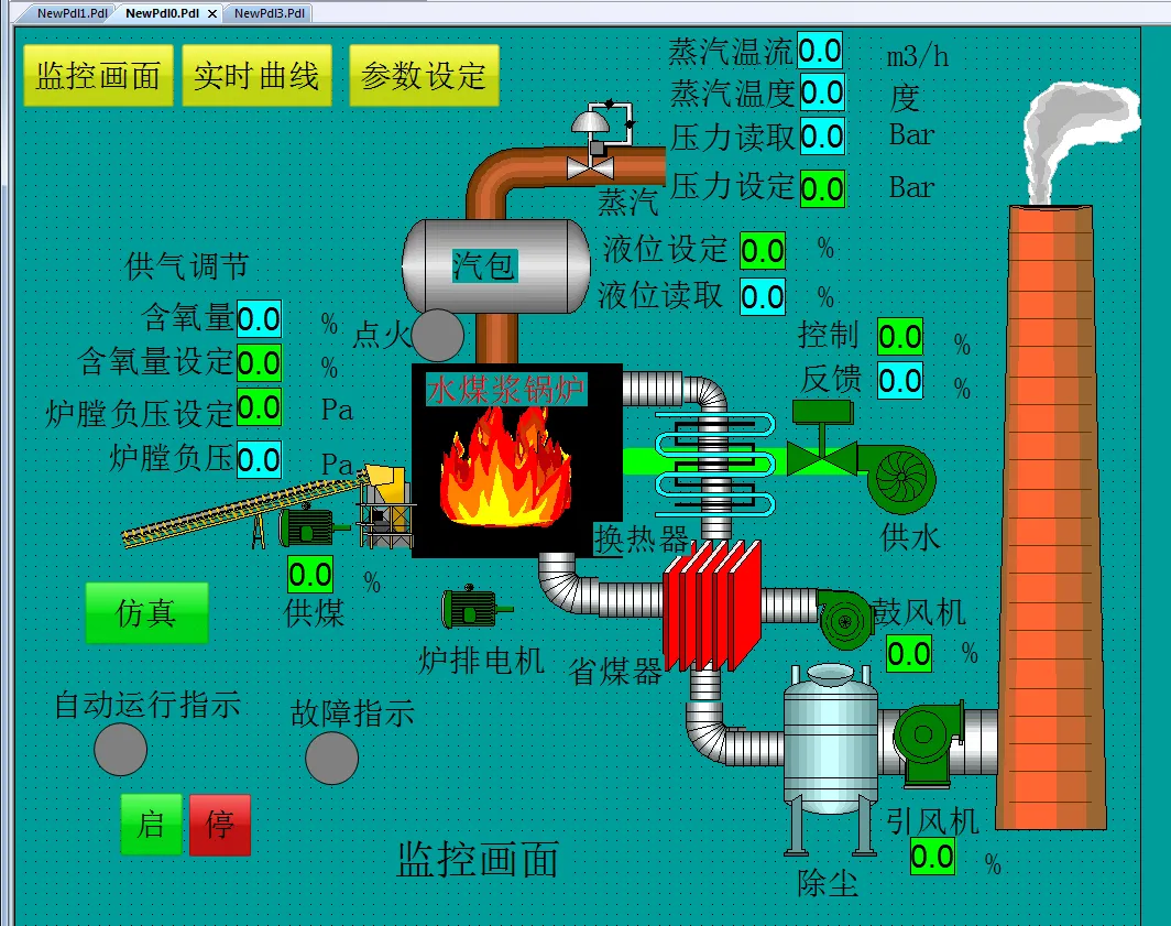 Z1967-基于S7-200 PLC和Wincc组态的锅炉燃烧自动控制系统设计