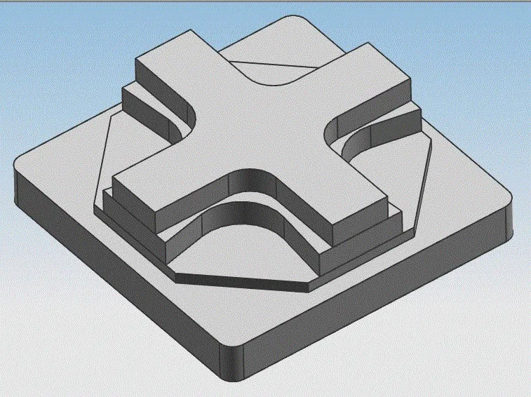 SC558-十字架凸台的铣削加工工艺及CNC程序编制UG+CAM