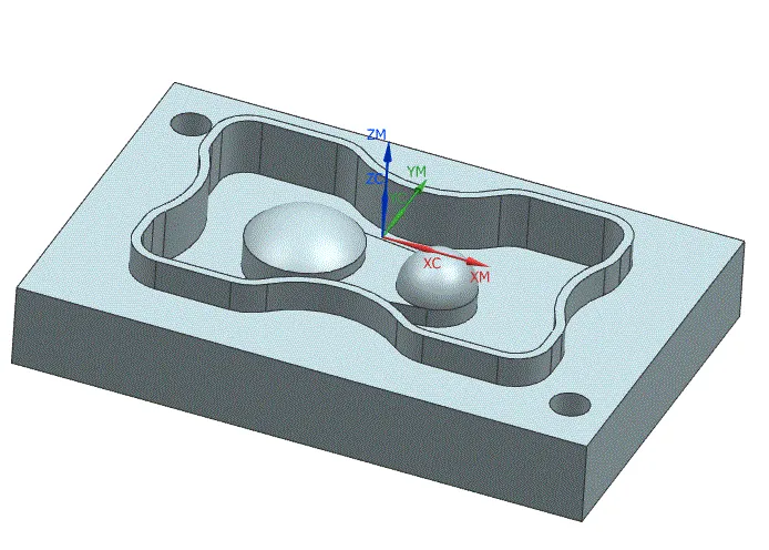 Z874-腔内圆弧凸台件的数控加工工艺分析及程序编制UG三维
