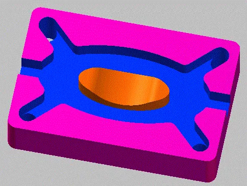 凹模三维效果图