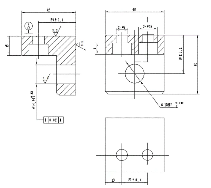 JJ687-小轴座加工工艺规程及钻扩铰Φ15孔夹具设计