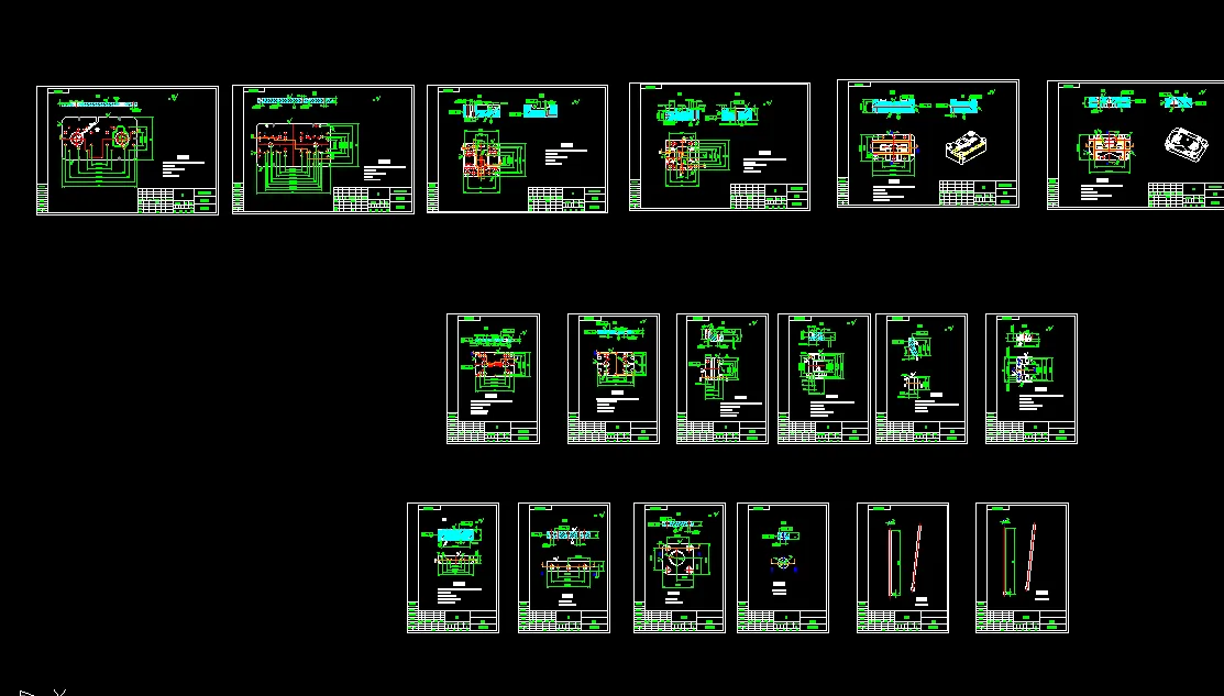 18张模具零件图