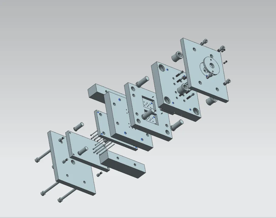 模具装配爆炸图