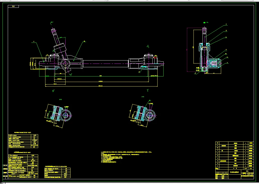 N304-长安某车型转向器及横拉杆设计