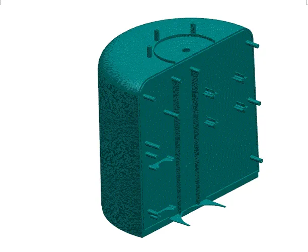 JJ1153-净水器前盖模具设计及运动仿真[含UG三维图]