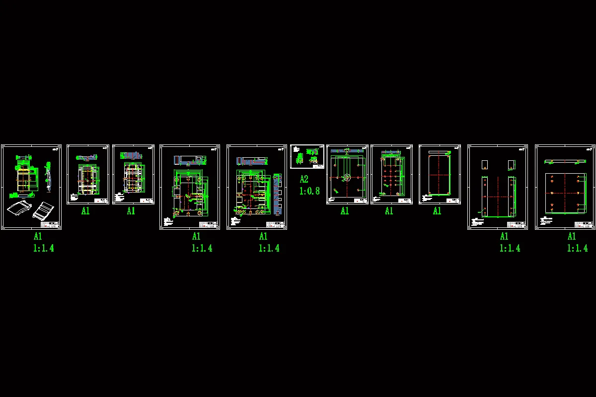 11张模具零件图