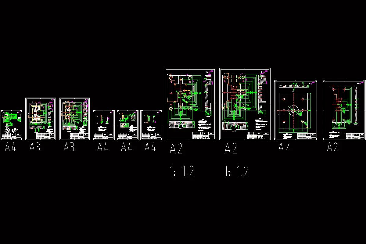 10张模具零件图