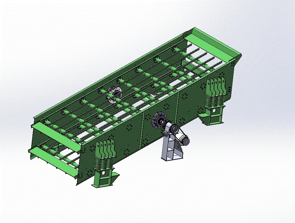 N486-椭圆振动筛设计[含SW三维图]