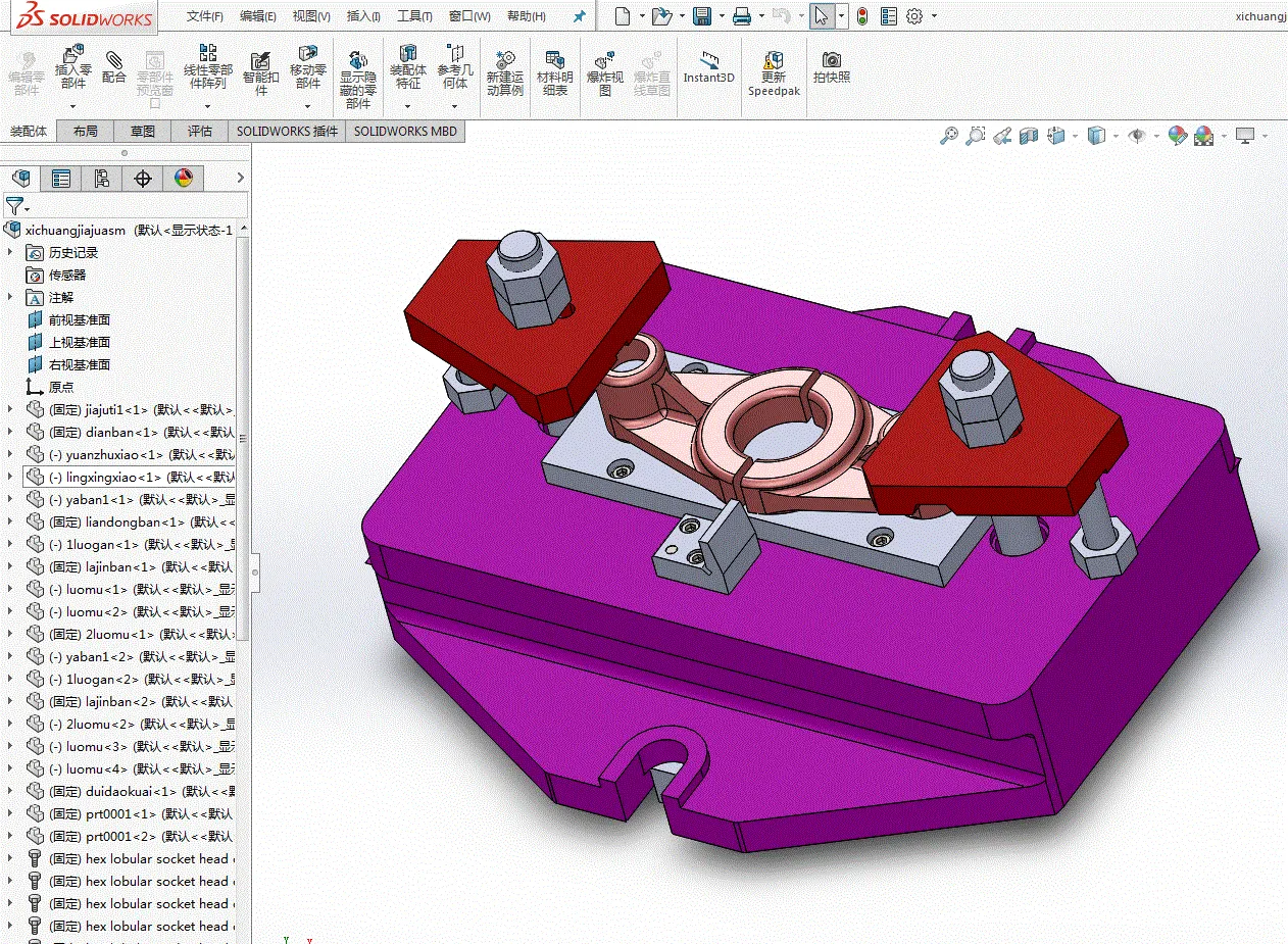 K1036-CA6140车床拨叉[831008]工艺及中间铣断夹具设计[含SW三维图]