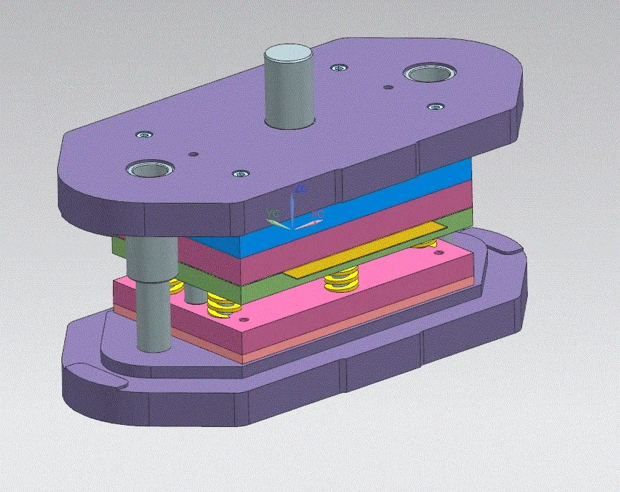 冲孔落料三维图